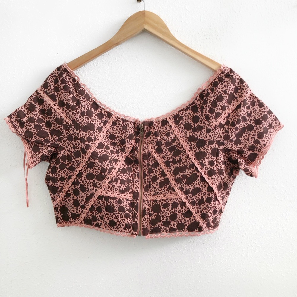 NWT ANTHROPOLOGIE Off-The-Shoulder Top Floral Size 12 - Picture 4 of 11